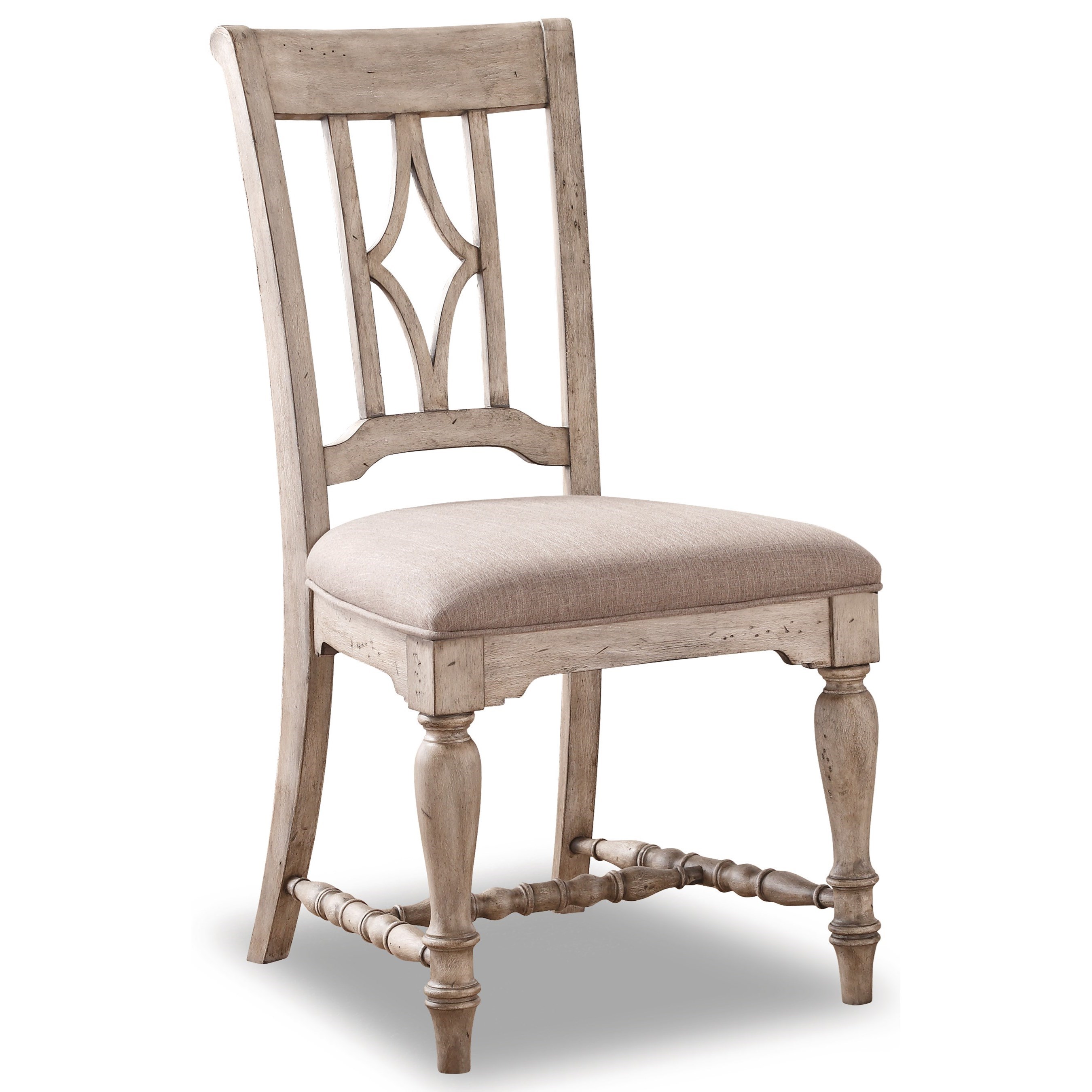 Flexsteel Wynwood Collection Plymouth Relaxed Vintage Dining Side Chair